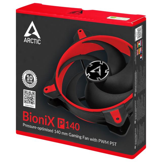 Вентилатор ARCTIC BioniX P140 Red , 4 pin, 140 mm 