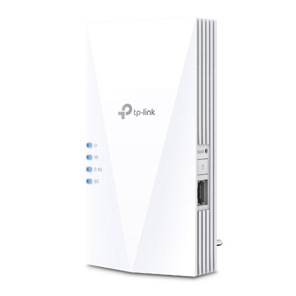 Безжичен разширител TP-LINK RE500X, 2.4 / 5 GHz, 1000 Mbps, Бял 