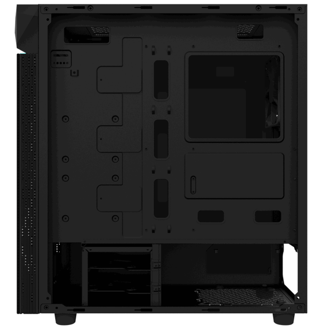 Кутия Gigabyte C200G RGB, Mid Tower, Черна 