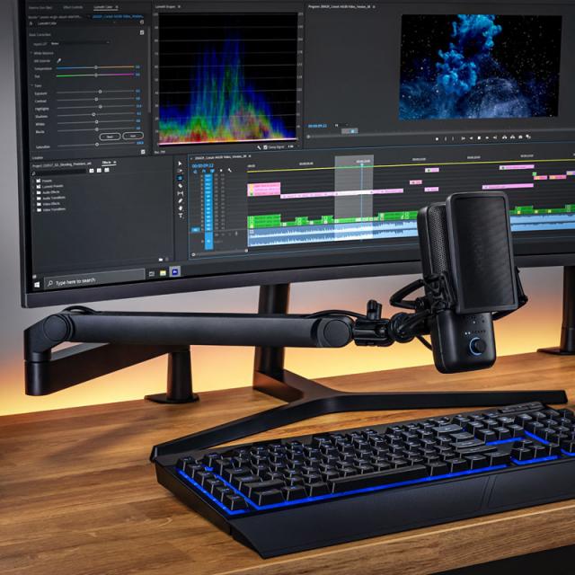 Стойка за микрофон Elgato Wave Mic Arm LP, Черна 