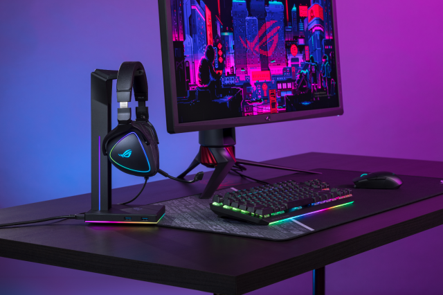 Геймърски слушалки ASUS ROG Delta S, USB-C, Aura Sync RGB 
