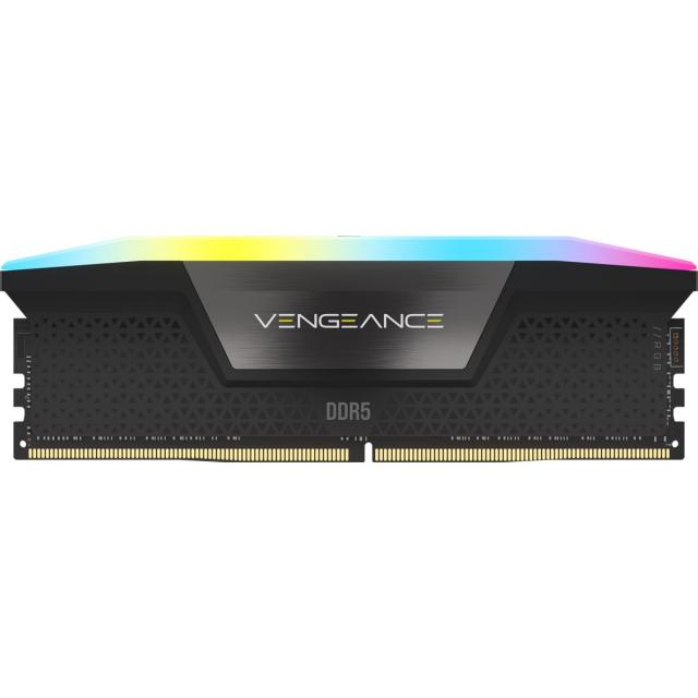 Памет Corsair Vengeance Black RGB 32GB(2x16GB) DDR5 PC5-41600 5200MHz CL40 CMH32GX5M2B5200C40 