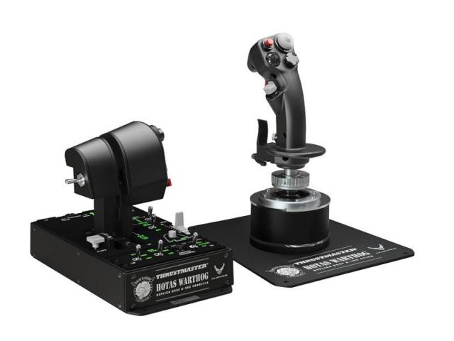 Джойстик и контролен панел,  авиосимулатор Thrustmaster HOTAS Warthog  за PC, Черен 