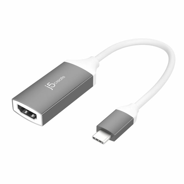 Адаптер j5create JCA153G, USB-C към 4K HDMI, Сив 