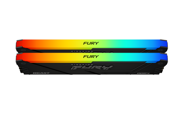 Memory Kingston FURY Beast Black RGB 16GB(2x8GB) DDR4 3600MHz CL17 