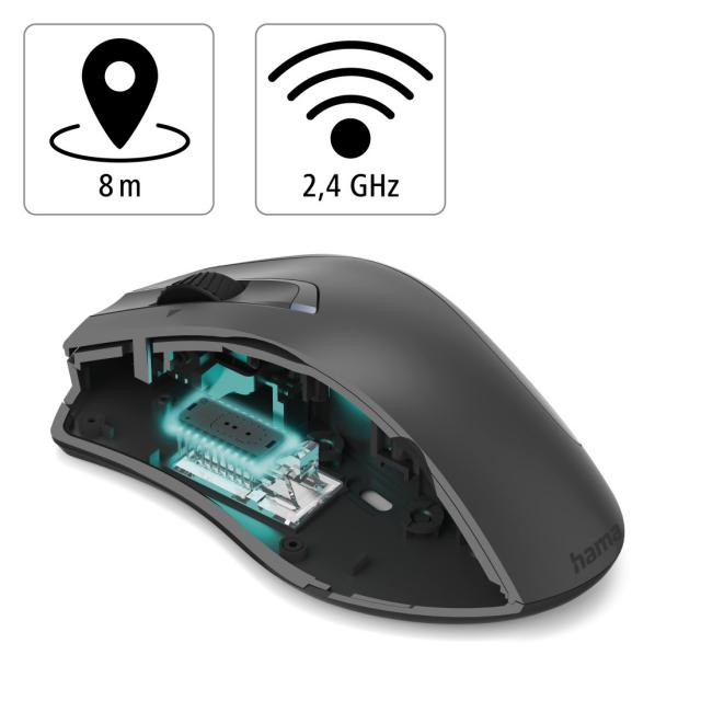 Button Laser Wireless Mouse MW-900 V2, HAMA-173016 