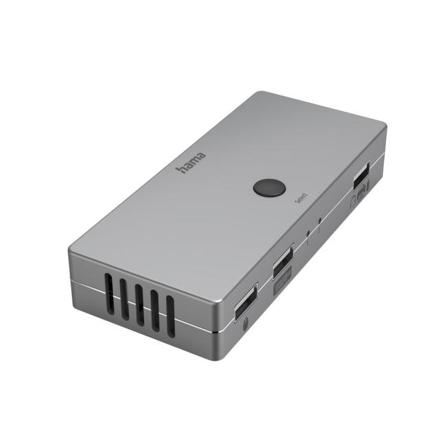 KVM превключвател Hama Connect2Switch, 4-портов, USB, HDMI, Вкл. кабели 
