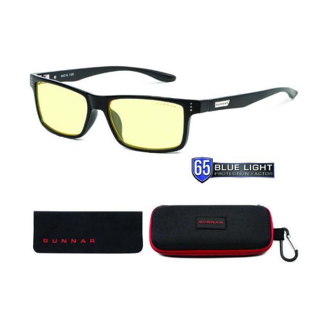 Blue light glasses for kids Gunnar Cruz Teens, Amber Natural, Onyx 