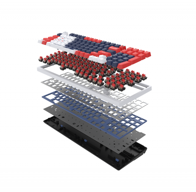 A4tech Gaming Mechanical Keyboard Bloody Sports Navy S98 BLMS RGB Backlit red switch, USB 