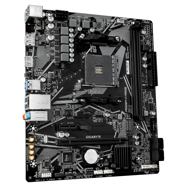 Дънна платка GIGABYTE A520M H ARGB, Socket AM4 
