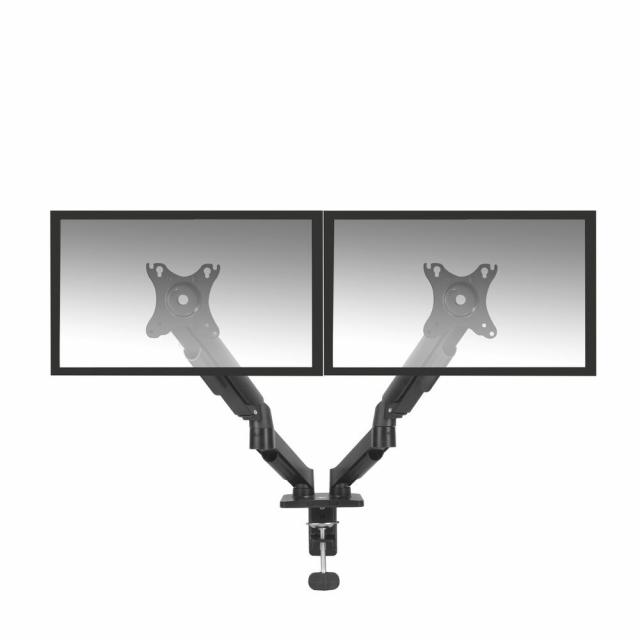 ACT Стойка за 2 бр. монитора за бюро AC8314, Регулируема, 17" - 34", 9 кг, газова пружина 