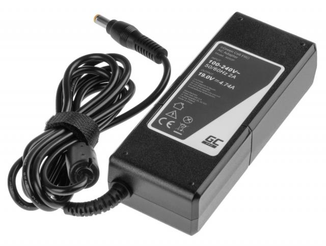 Notebook Power Supply GREEN CELL, PRO Charger / AC Adapter 19V 4.74A 90W for Acer  5,5mm- 1,7mm 