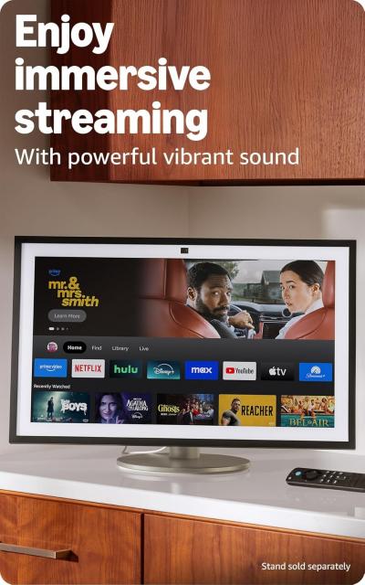 Amazon Echo Show 15 Smart 15.6" FHD +  Fire TV , Alexa, дисплей за визуализация, черен, gen 2 