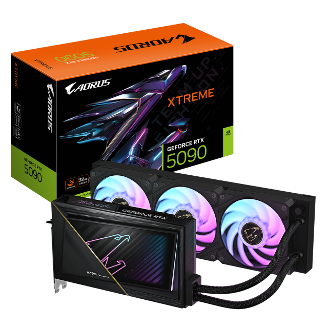 Graphic card GIGABYTE AORUS RTX 5090 XTREME WATERFORCE 32GB GDDR7 