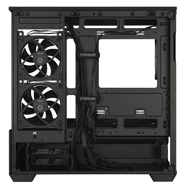 Кутия ASUS Prime AP202 ARGB mATX + 3 ARGB Вентилатора - Black 