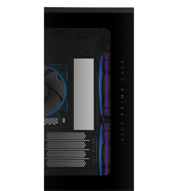 Кутия ASUS Prime AP202 ARGB mATX + 3 ARGB Вентилатора - Black 