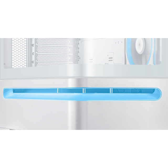 Кутия ASUS Prime AP202 ARGB mATX + 3 ARGB Вентилатора - White 