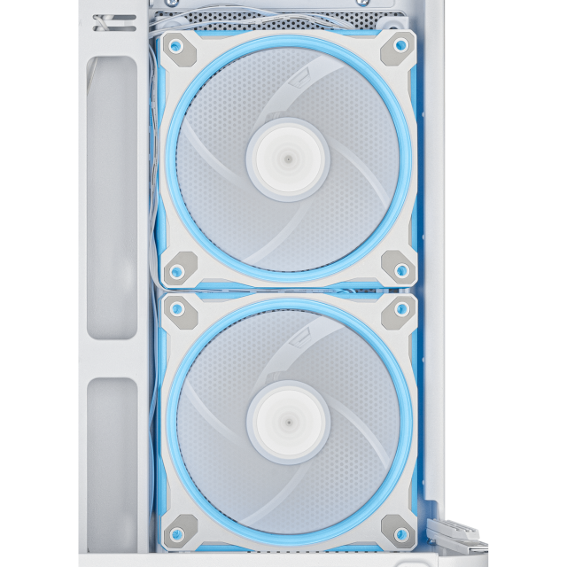 Кутия ASUS Prime AP202 ARGB mATX + 3 ARGB Вентилатора - White 