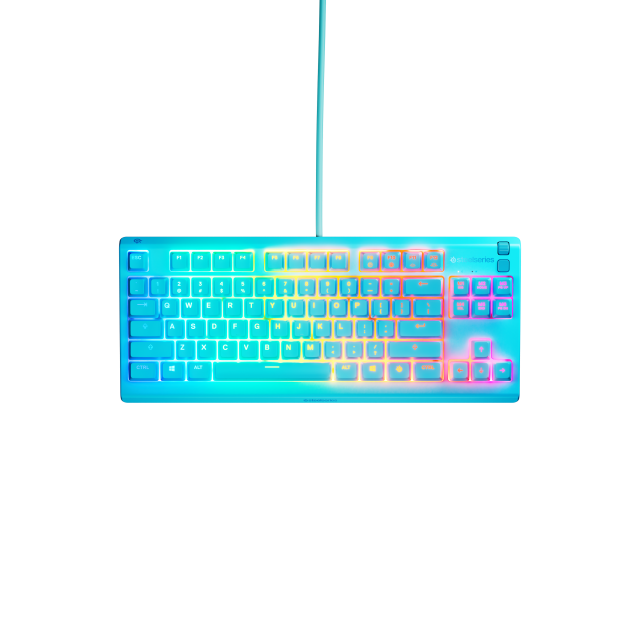 Gaming Keyboard SteelSeries Apex 3 TKL Aqua - Quiet Switct, US Layout 