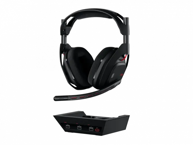 Logitech Astro A50 Lightspeed безжични слушалки със станция , черни 
