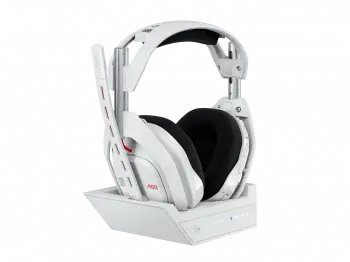 Logitech Astro A50 Lightspeed безжични слушалки със станция , Бели
