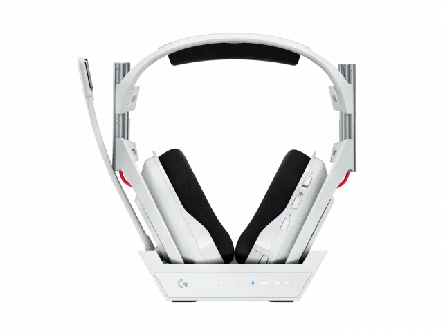 Logitech Astro A50 Lightspeed безжични слушалки със станция , Бели 