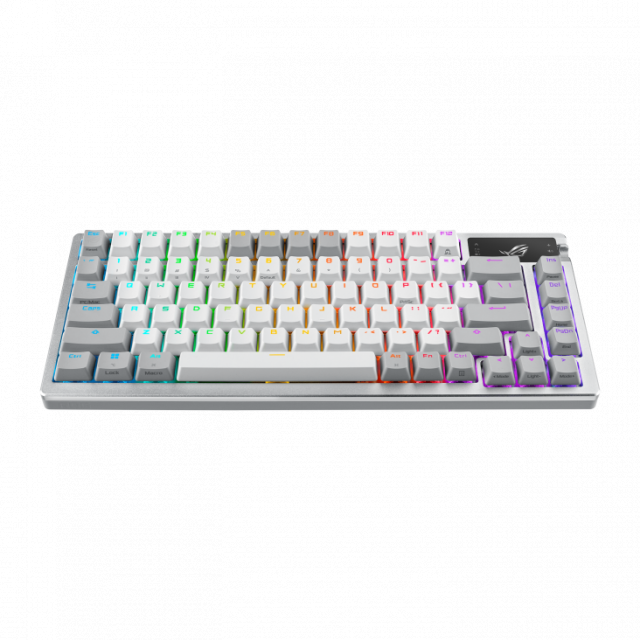 Геймърска безжична Клавиатура ASUS ROG Azoth - Moonlight White 