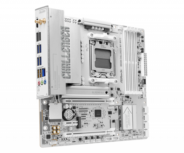 Дънна платка ASRock B850M CHALLENGER WIFI WHITE socket AM5 