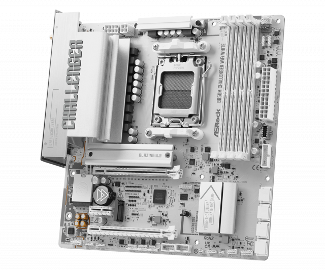 Дънна платка ASRock B850M CHALLENGER WIFI WHITE socket AM5 
