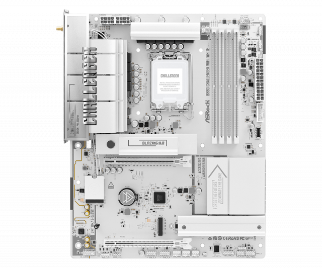 Дънна платка ASRock B860 Challenger White WIFI, LGA 1851 
