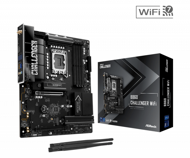 Дънна платка ASRock B860 Challenger WIFI, LGA 1851 