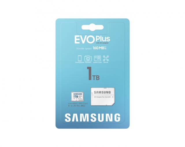 Memory card Samsung EVO+, 1 TB, mSD + Adapter, card microSDXC 