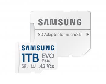 Memory card Samsung EVO+, 1 TB, mSD + Adapter, card microSDXC