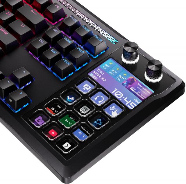 Tastatura mecanica gaming CORSAIR GALLEON 100 SD CRS MLX Pulse Switch - Black 