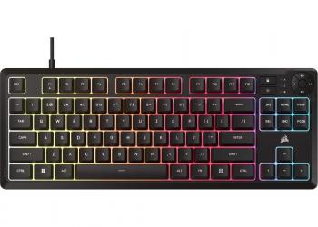 Геймърскa мембранна клавиатура Corsair K55 Core RGB - TKL