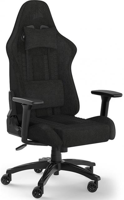 Геймърски стол Corsair TC100 RELAXED - Fabric Black/Black 