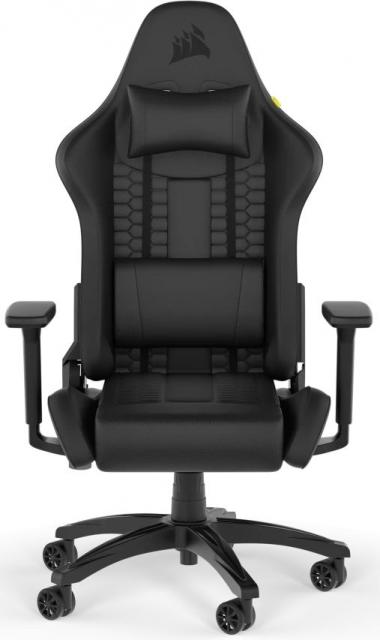 Геймърски стол Corsair TC100 RELAXED - Leatherette Black/Black 