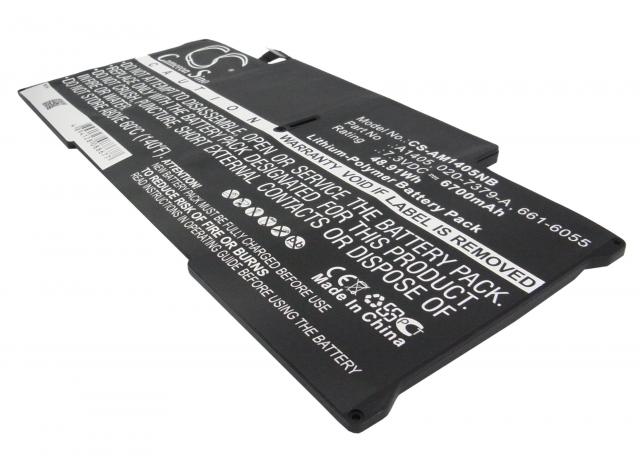 Laptop Battery for  Apple MacBook Air 13" A1466 2012  LiPo 7,3V 6700mAh CAMERON SINO 