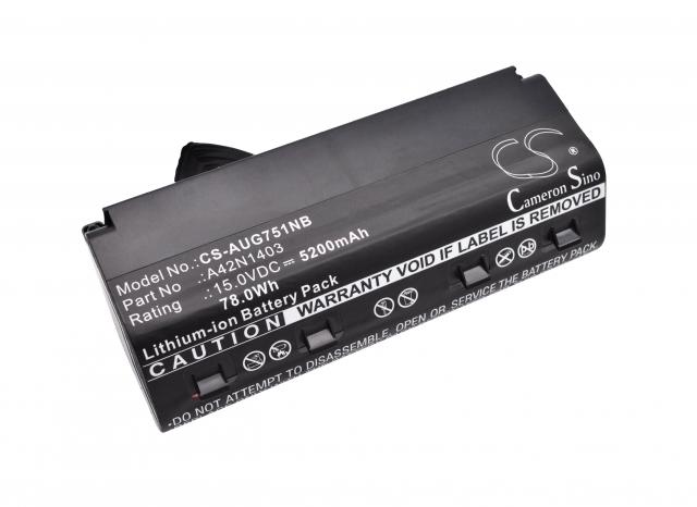 Laptop Battery ASUS G751J  A42NI403 15V 5200mAh CAMERON SINO 