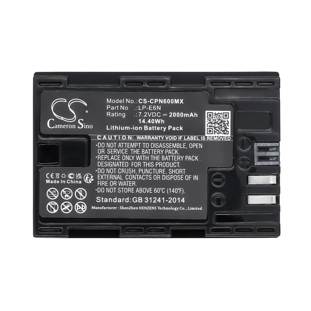 Батерия за фотоапарат CANON EOS 5D, EOS 60D LiIon 7.2V 2000mAh  Cameron Sino 