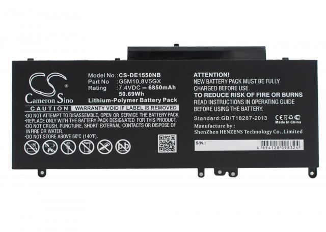 Laptop Battery for DELL Latitude 14 5000, Latitude 15 5000, Latitude 5450, 5250 , 079VRK LiPo 7.4V 6850mAh CAMERON SINO 