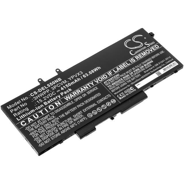 Laptop Battery for DELL Latitude 14 5410, Latitude 15 5511 3HWPP 15.2V 4150mAh CAMERON SINO 