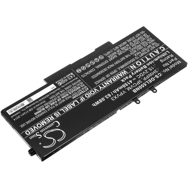 Laptop Battery for DELL Latitude 14 5410, Latitude 15 5511 3HWPP 15.2V 4150mAh CAMERON SINO 