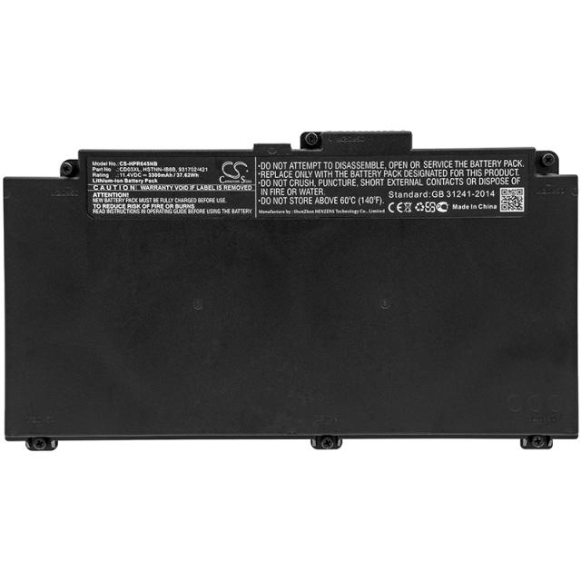 Laptop Battery for HP ProBook 645 G HSTNN-UB7K  LiIon 11,4V 3300 mAh CAMERON SINO 