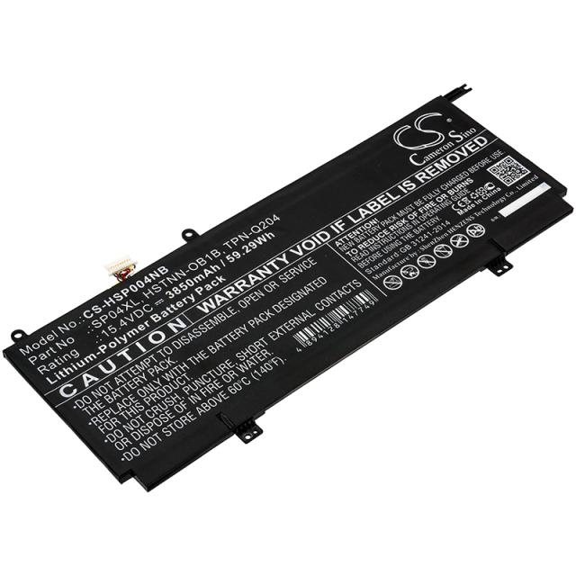Laptop Battery for HP Spectre X360 13-AP0000NA, HSTNN-OB1B SP04XL LiPo 15.4V 3850 mAh CAMERON SINO 