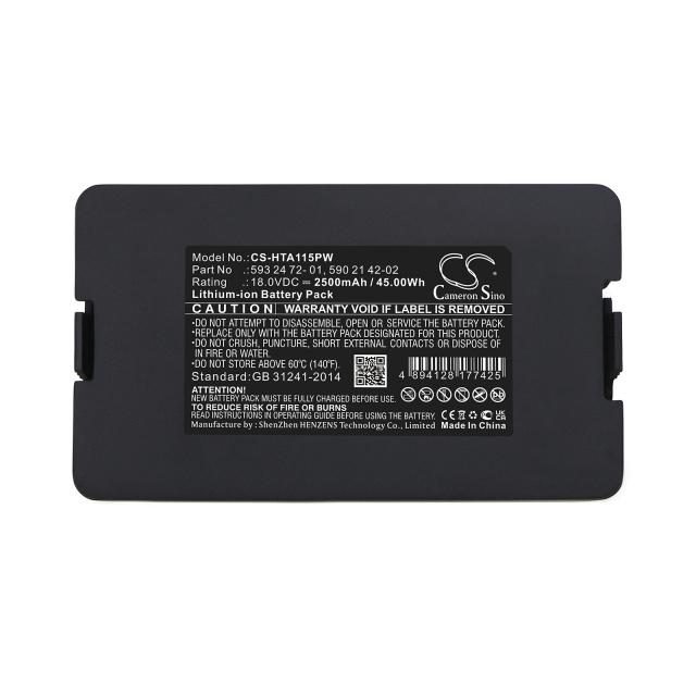 Camera Battery for Lawn Mower  GARDENA Automower 115H 2019, Automower 305 2020,2021,2022  HUSKVARNA Automower 305 2020  18V 2500mAh Cameron Sino 