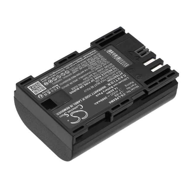 Camera Battery for CANON LPE6 LiIon 7.4V 2000mAh Cameron Sino 