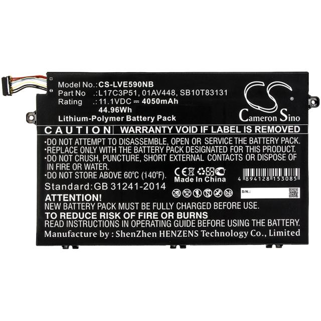 Батерия за лаптоп  LENOVO ThinkPad E14, ThinkPad E15, ThinkPad E480, ThinkPad E580 L17C3P51  LiPo 11.1V 4050 mAh CAMERON  SINO 