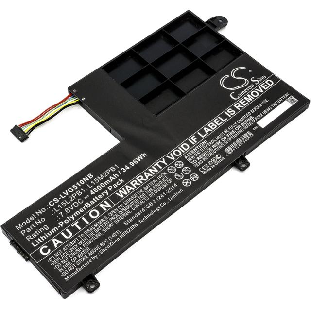 Laptop Battery for LENOVO YOGA 510-14IKB 80YM, Yoga 510-15ISK, L15C2PB1 LiPo 7.6V  4600 mAh CAMERON SINO 
