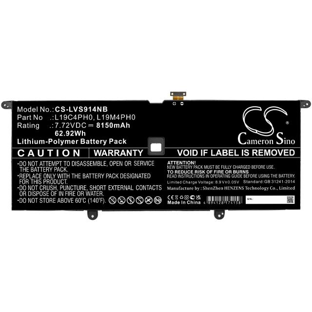 Baterie pentru laptop  LENOVO Yoga Slim 9 14ITL5 82D10000UK L19C4PH0  LiPo 7.72V 8150mAh CAMERON SINO 
